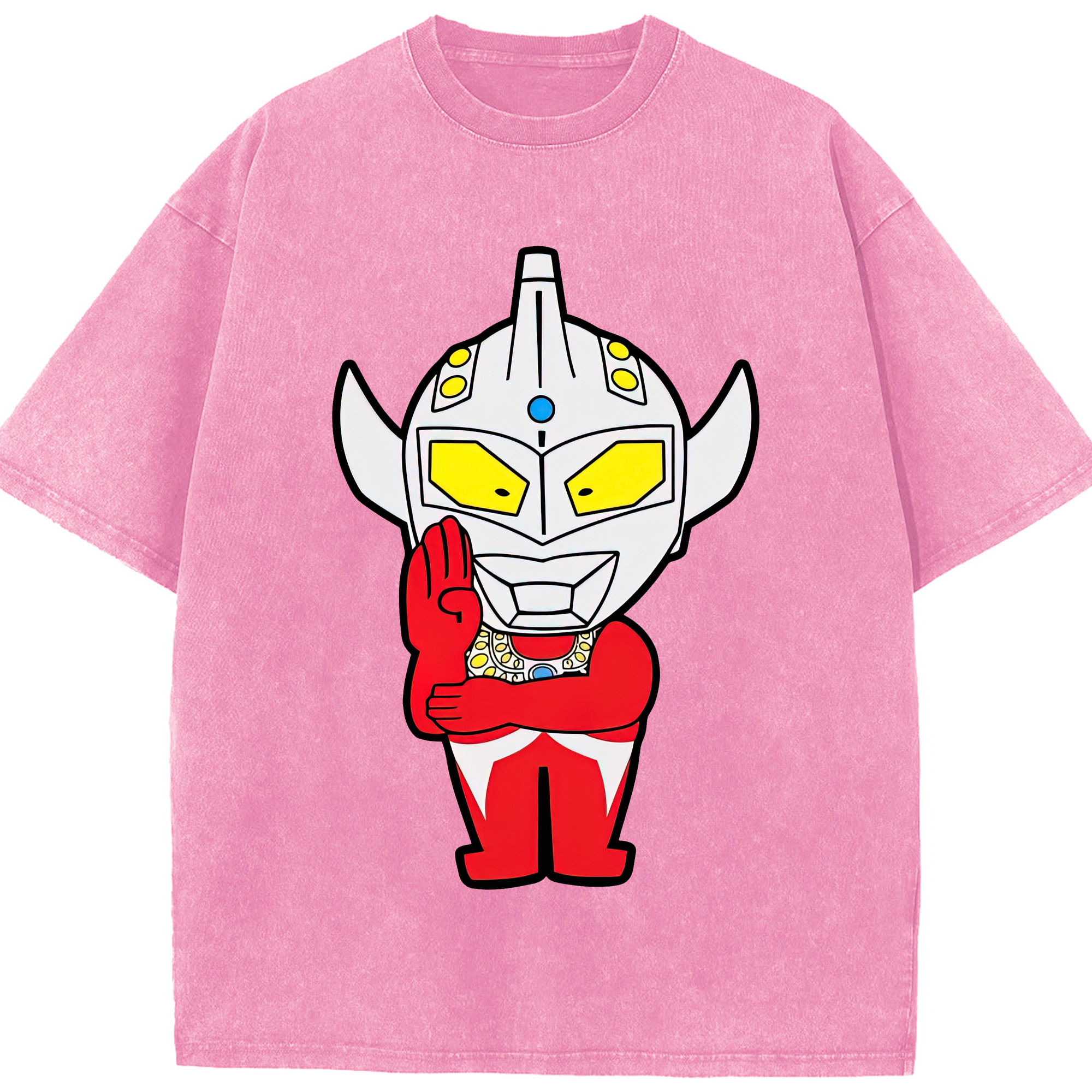 （画像用） ウルトラマン Ultraman 綿100% ヴィンテージ風 半袖Tシャツ（フロントプリント）